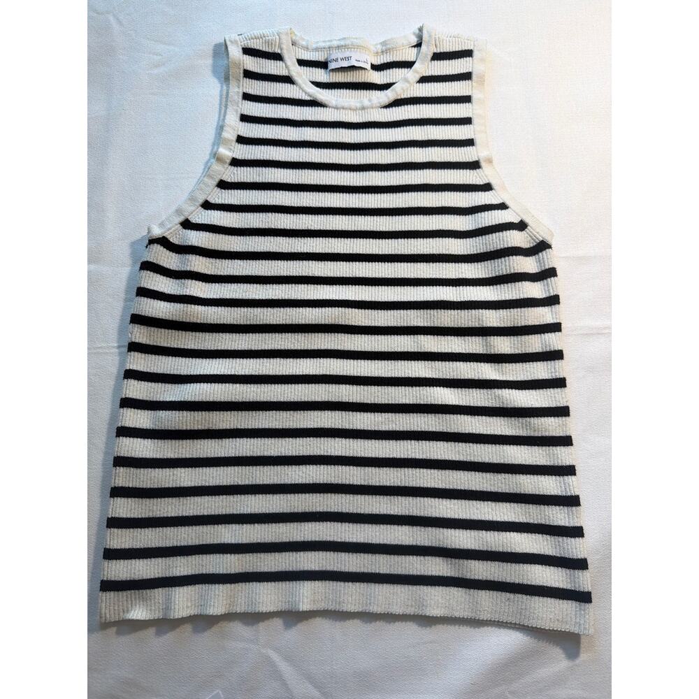 Nine West stripped tank size L